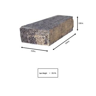 Pavestone Rockwall 2 in. H x 4.29 in. W x 9 in. D Marine Concrete Wall Block Cap (320 Pieces89.3 sq. ftPallet) 79990