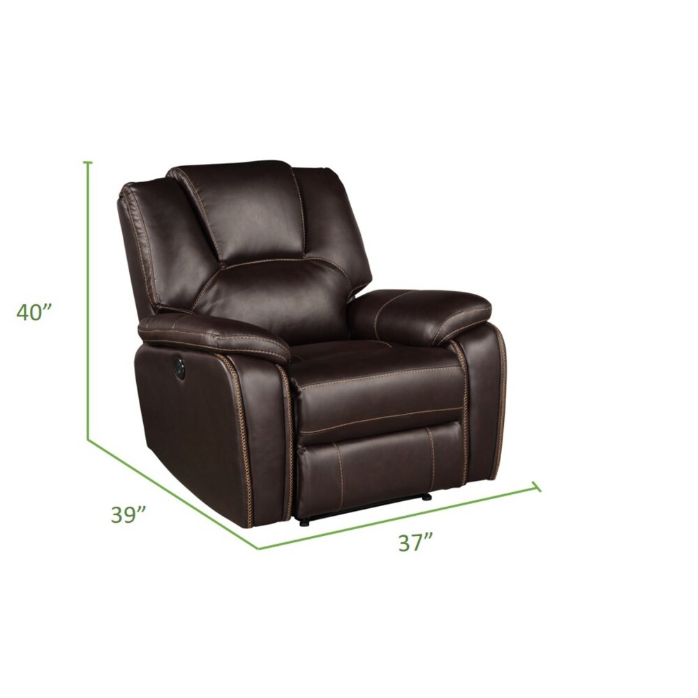 Hong Kong Transitional Style 2PC/3PC Power Reclining   USB Charger Port Sofa Made with Wood