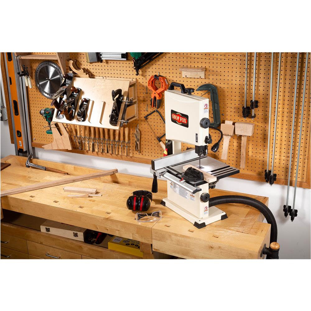 Shop Fox Benchtop Bandsaw 1/3HP 120V 1 Phase 2.8A 9 ;