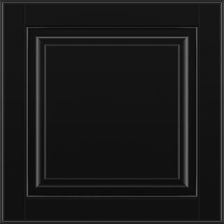 American Woodmark Portola 14 916-in. W x 14 12-in. D x 34-in. H Cabinet Door Sample in Painted Black 98055