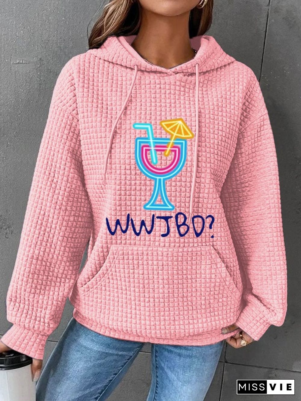 Women's WWJBD? Jimmy Memorial Waffle Hoodie