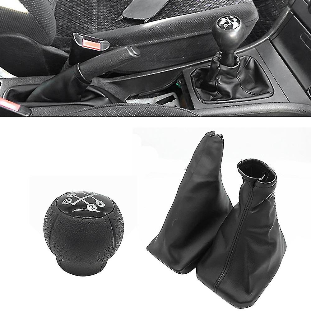 Car Shift Boot Shift Dust Cover Leather Gear Shift Cover With Handbrake Boot For Opel Corsa C Tigra