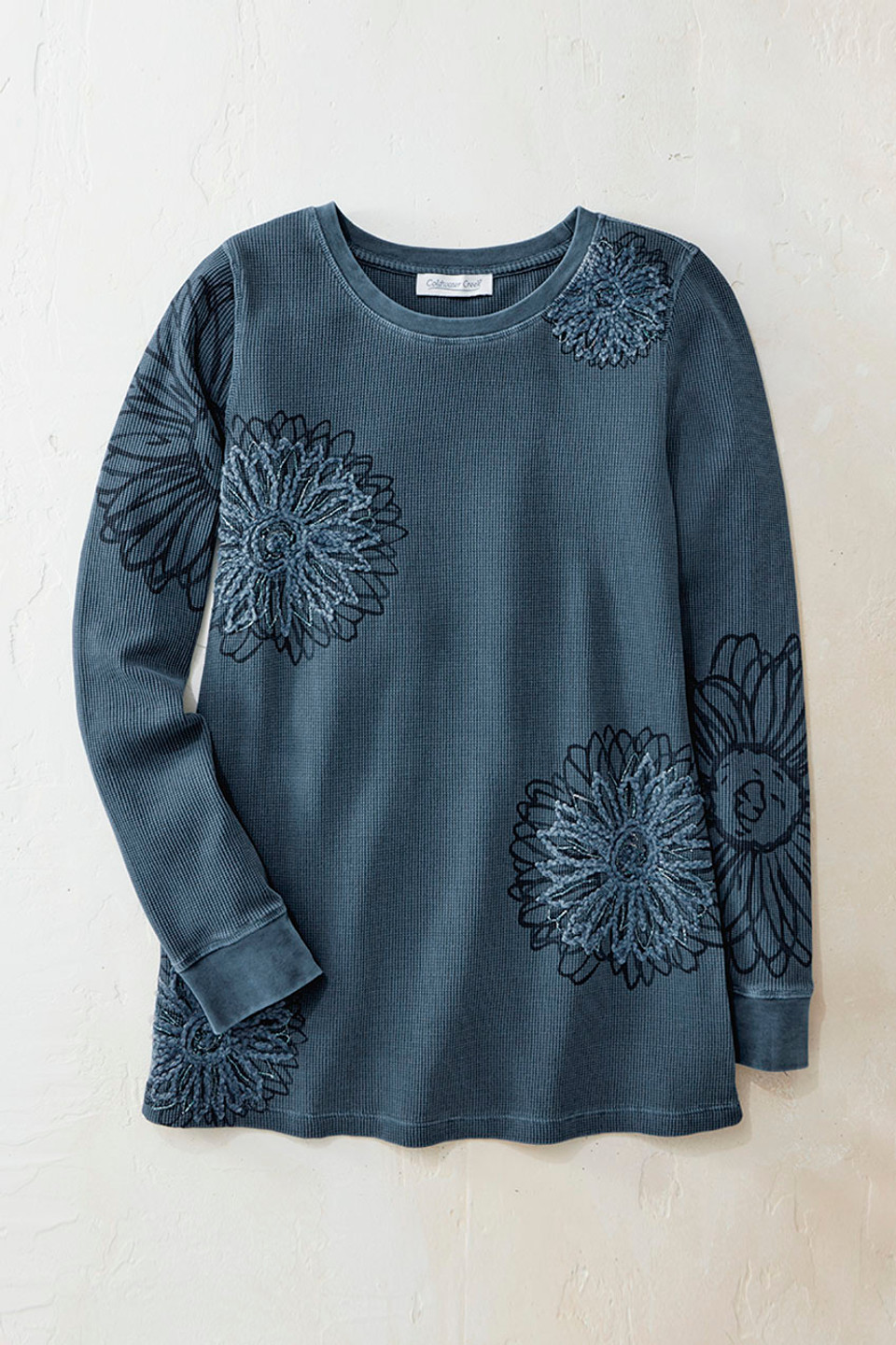 Vintage Vignette Waffle Tunic - Coldwater Creek