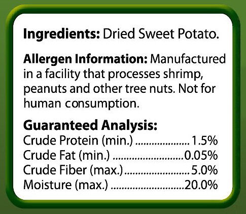 Brown's Tropical Carnival Sweet Potato Yummies Small Animal Treats