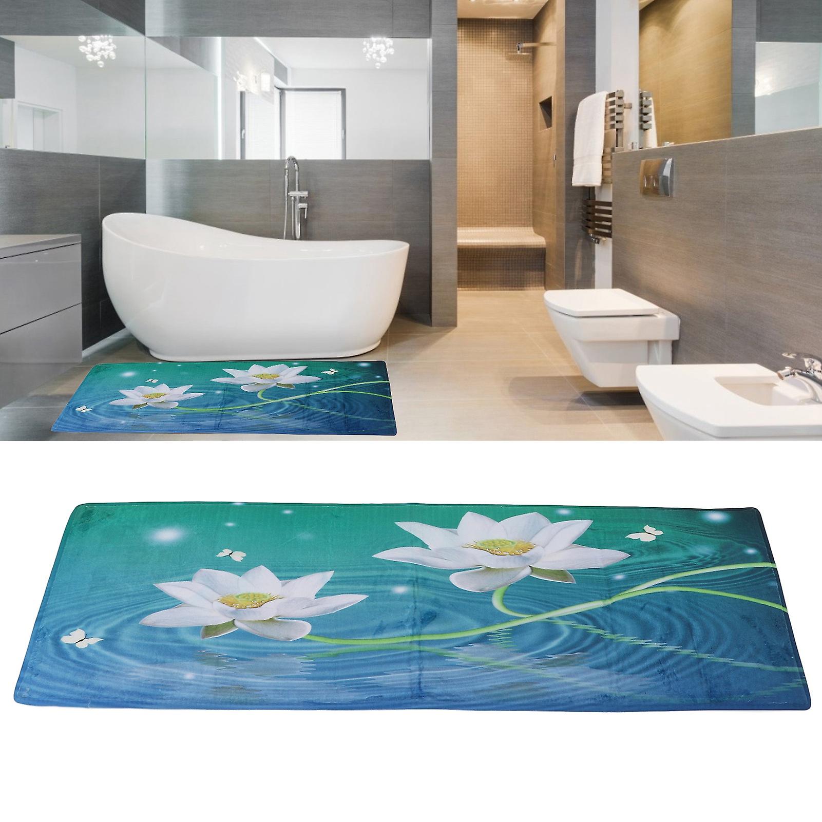 Bath Rug Soft Absorbent Bathroom Runner Practical Breathable Comfortable Non-slip Plush Carpet Mat Rugs For Kitchen[60*180cm]