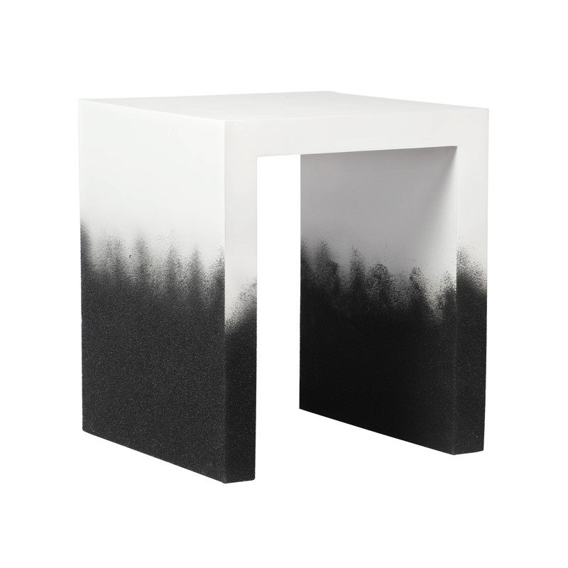 Matra Black and White End Table