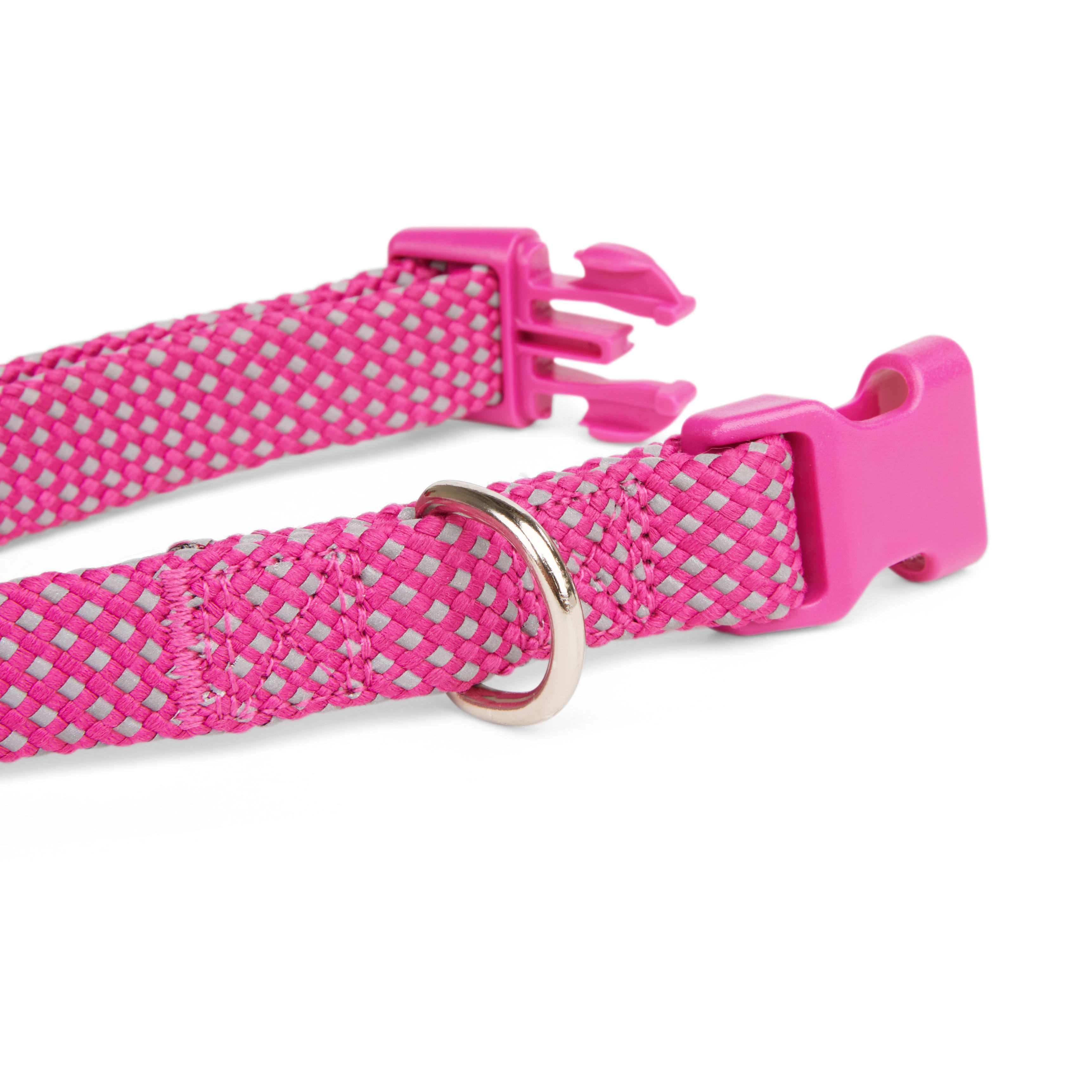 YOULY Pink Reflective Dog Collar， Small