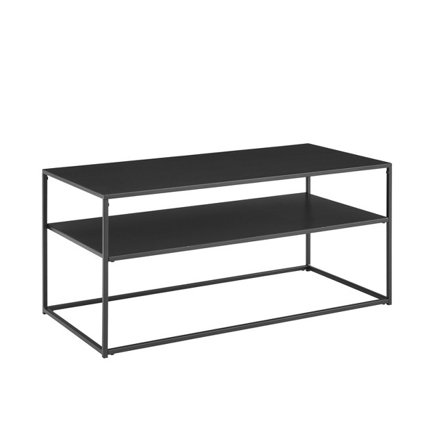 Braxton Coffee Table Matte Black Crosley