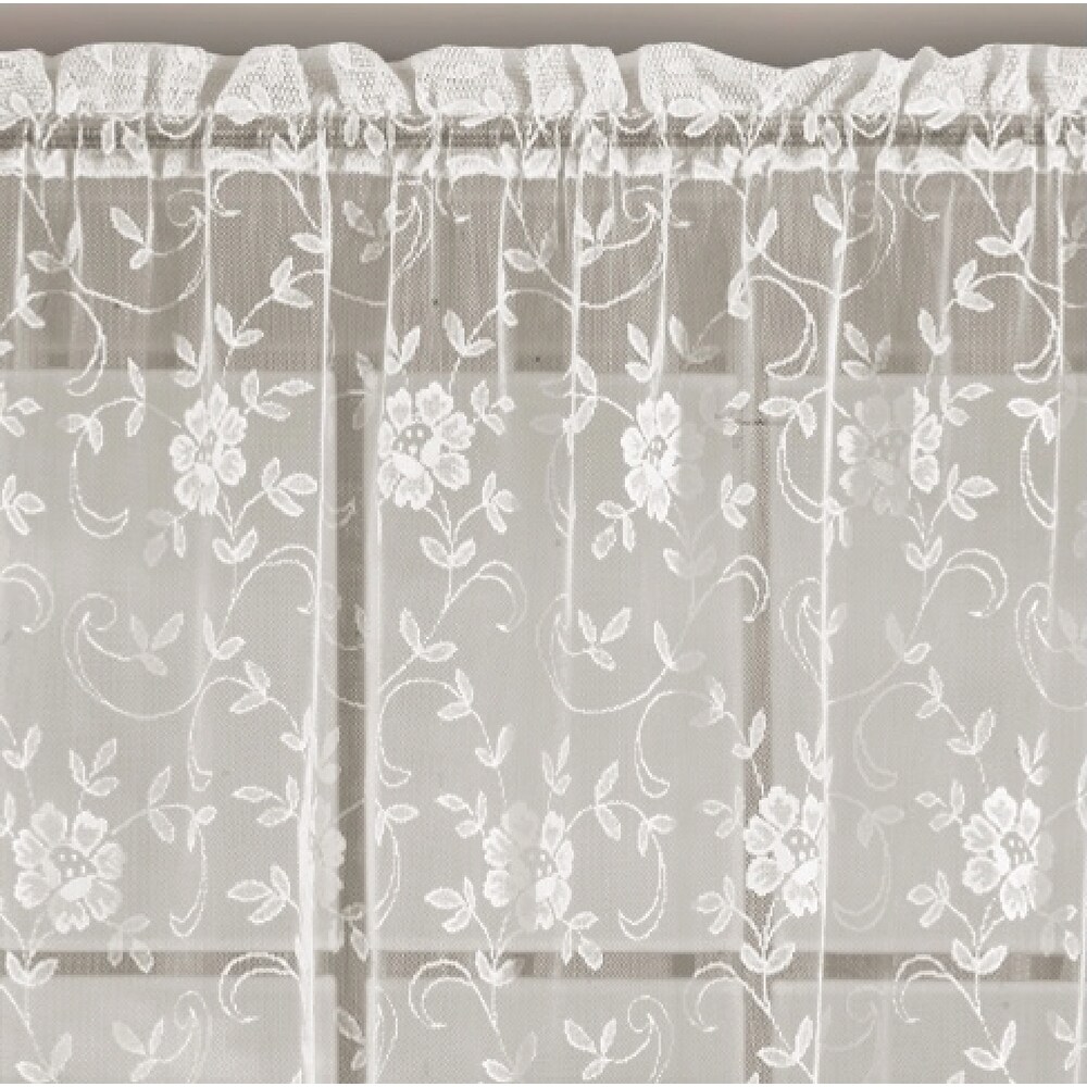 Grace Shabby Chic Floral Lace Ballon Tie Up Window Curtain