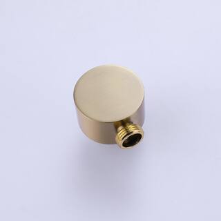 matrix decor 1-Spray Round Wall Bar Shower Kit with Hand Shower in Brushed Gold MD-RCS81010BG