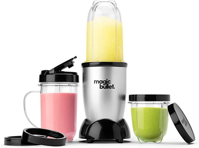 Magic Bullet Blender， Small， Silver， 11 Piece Set