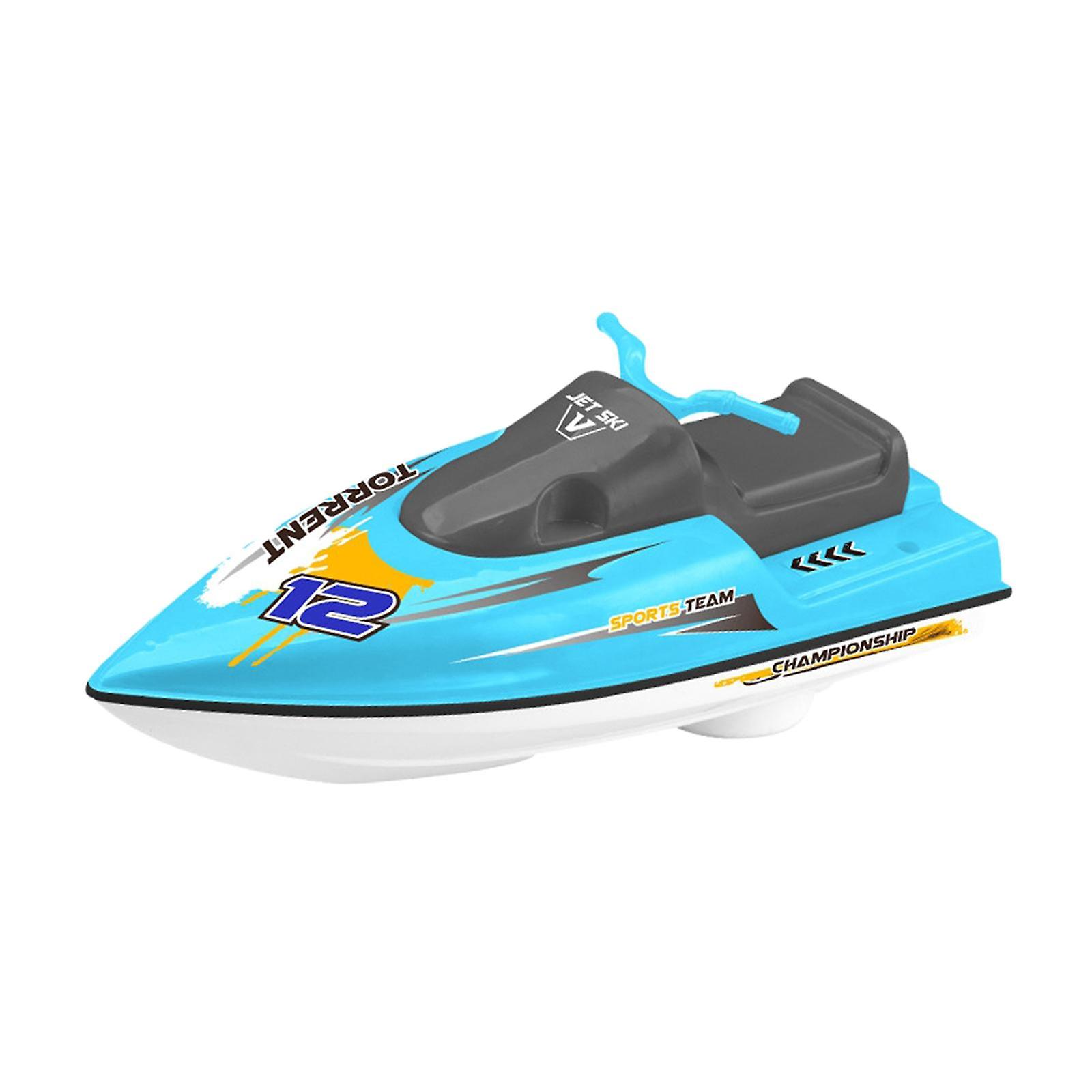 Electric Speed Boat Toy Boat Tub Toy Boat Bathtub Toy For Children Baby Kids Blue