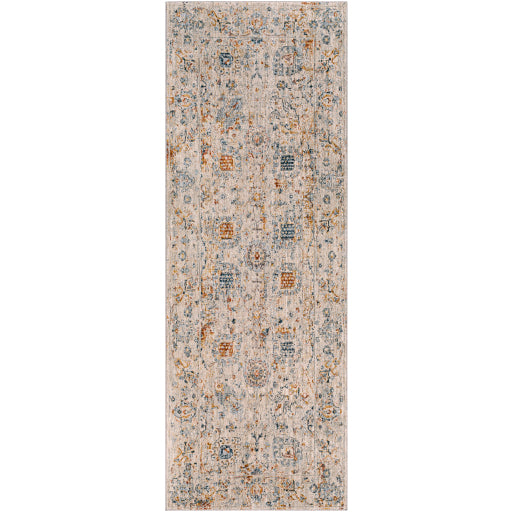 Laila Teal & Light Gray Rug