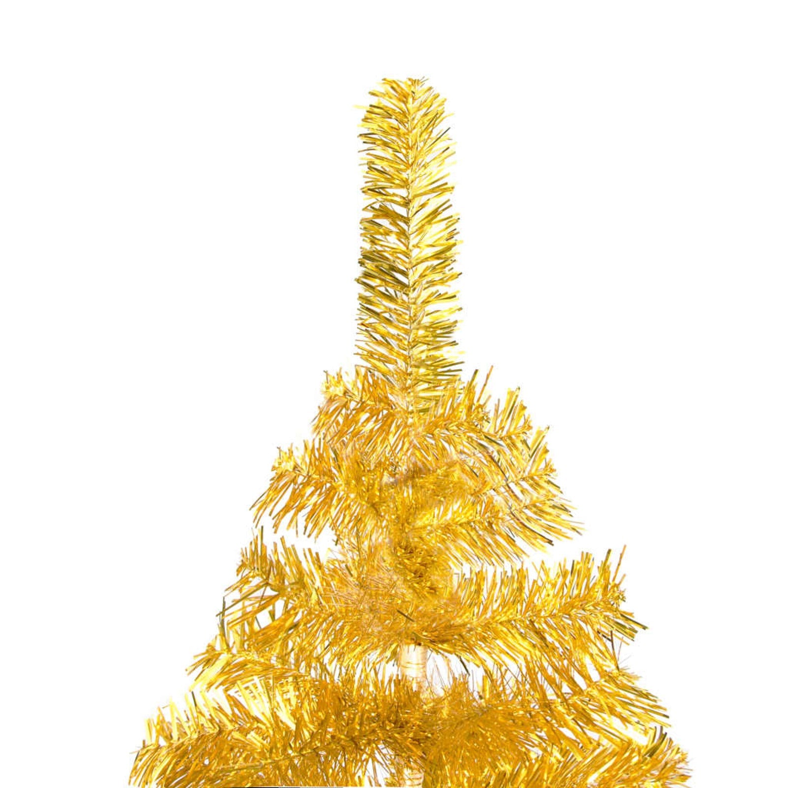 Festnight Artificial Christmas Tree with Stand Gold 70.9" PET