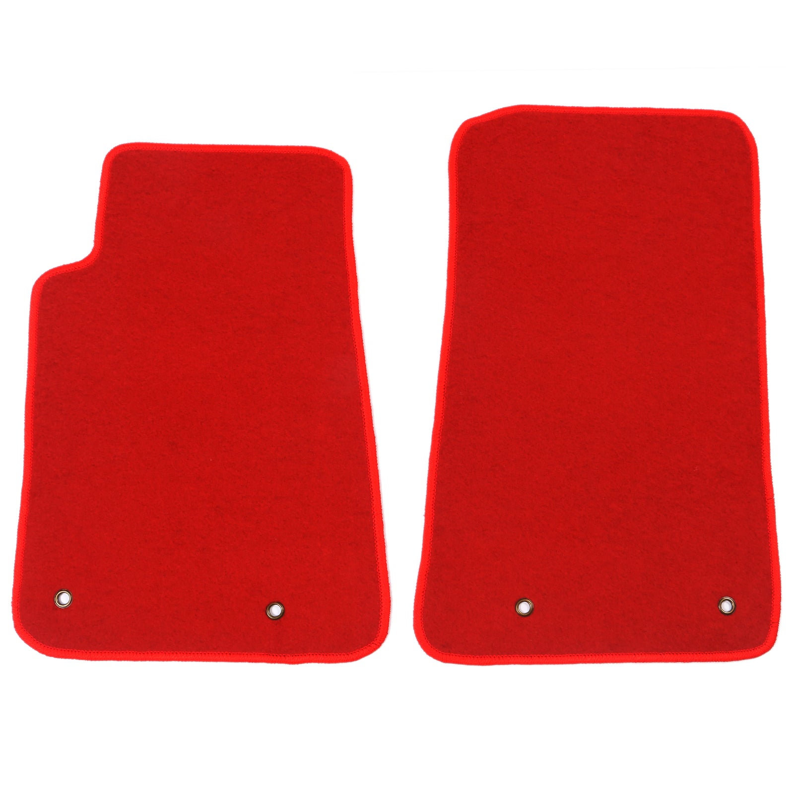 Ikon Motorsports Floor Mat Compatible With 2010-2015 Chevrolet Camaro Factory Fitment Red Nylon Front Car Floor Mats Liner Carpets Replacement 2PC