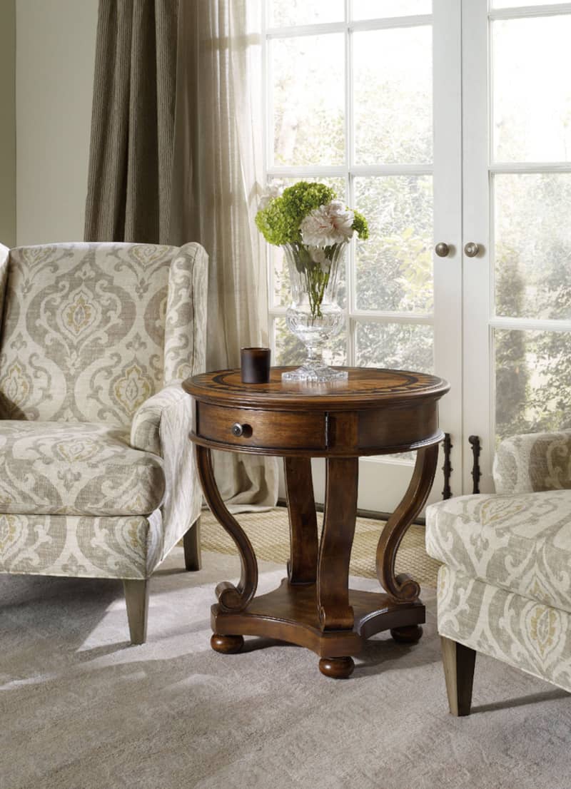 Hooker Furniture Archivist Round Accent End Table