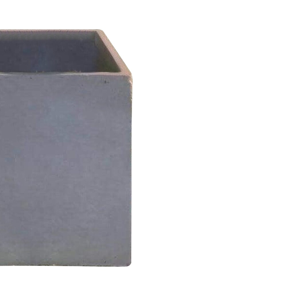 Durx litecrete Lightweight Concrete Modern Square Cement Color Planter  Small   9.8'x9.8'x9.8'