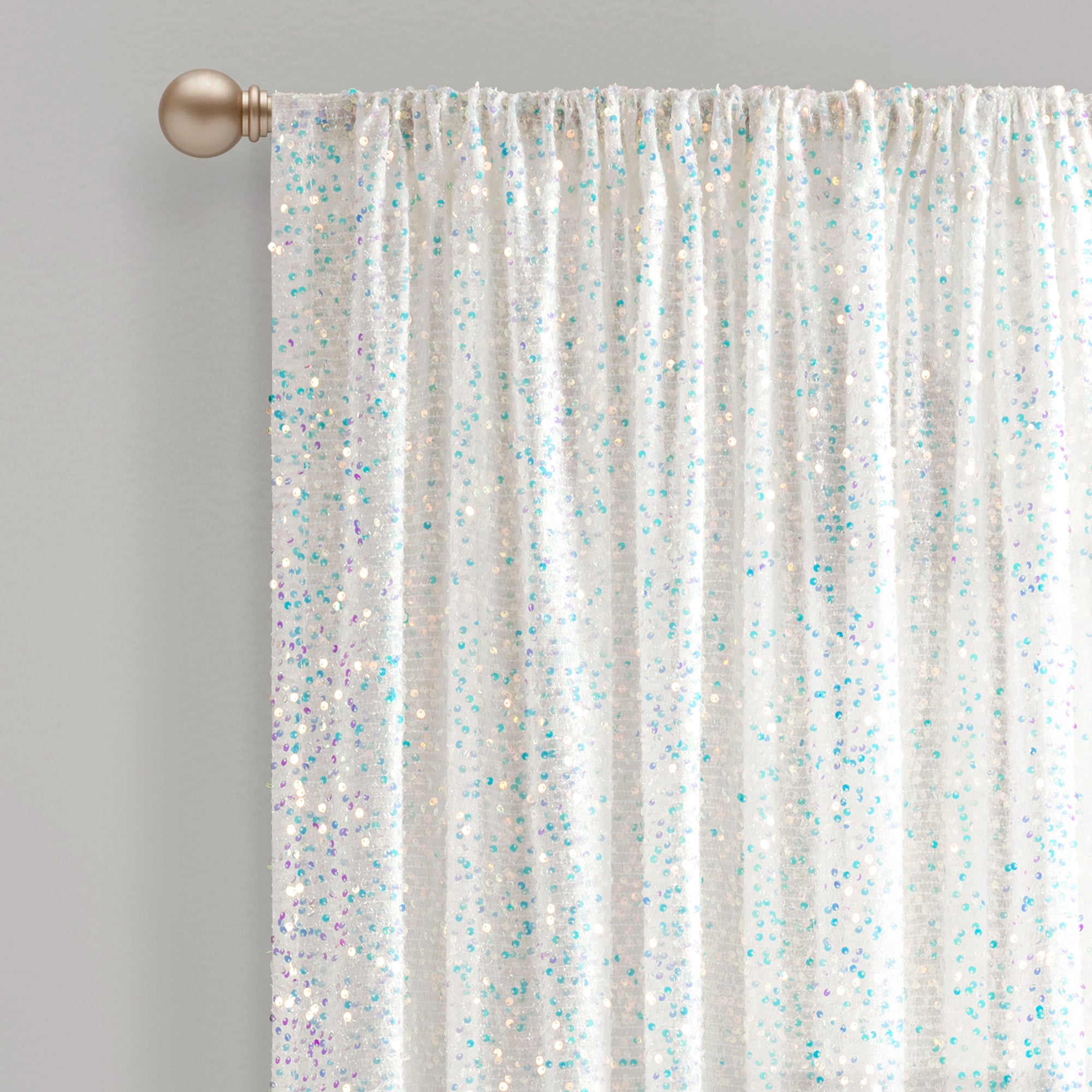 Ballgown Glam Sparkle Sequins Window Curtain Panel