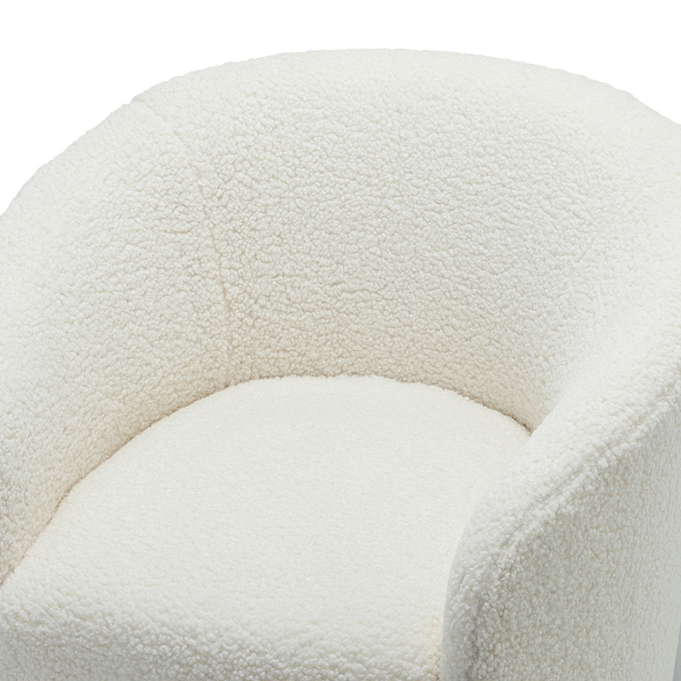 Swivel Barrel Chair   Contemporary   Armchairs And Accent Chairs   by Karat Home  Houzz