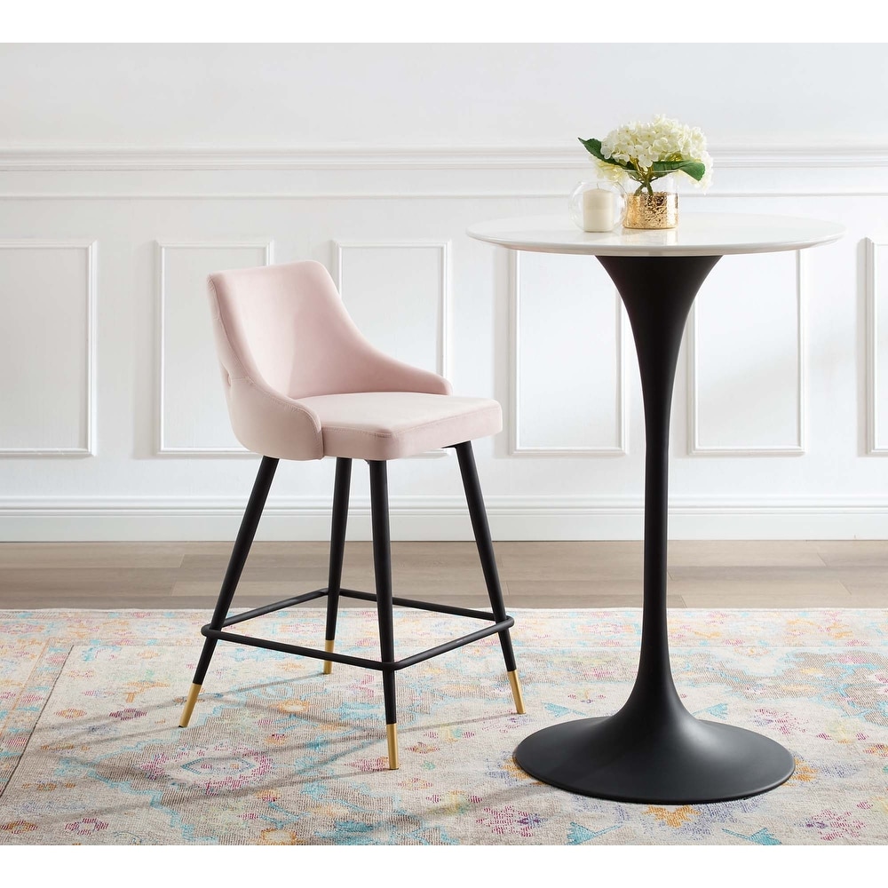 Adorn Performance Velvet Counter Stool