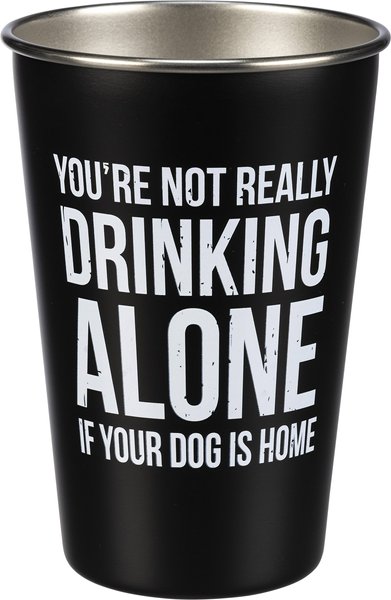 Primitives By Kathy It's Not Drinking Alone Stainless Steel Pint， 16-oz