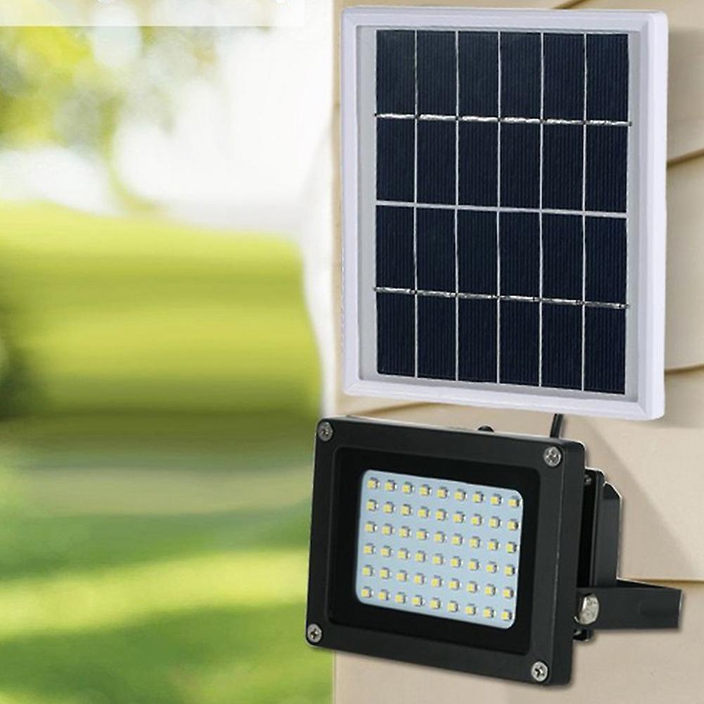 54led Solar Flood Light Outdoor Waterproof Wall Lamp Floodlight For Garden Lawnwhite