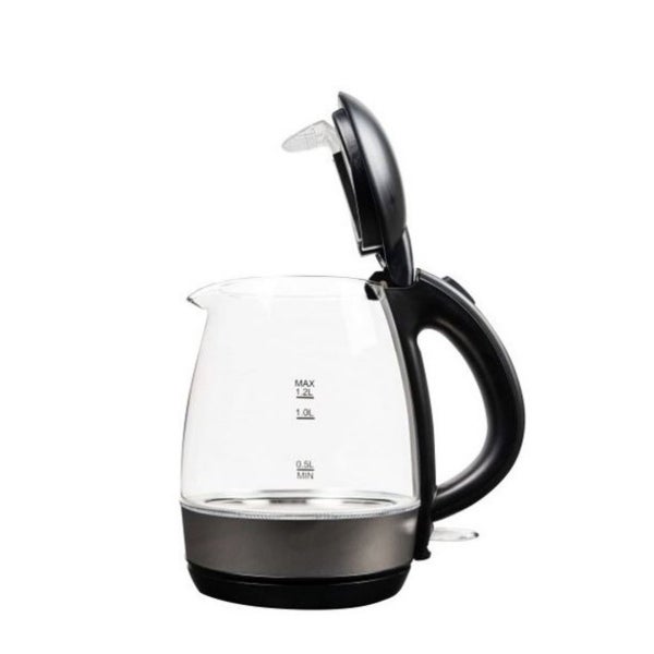 1.2L Glass Kettle in Black