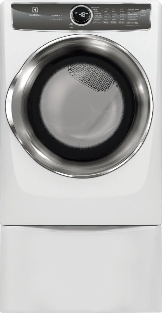 Electrolux EFME627UIW Front Load Perfect Steam™ Electric Dryer With Predictivedry™ And Instant Refresh - 8.0. Cu. Ft.