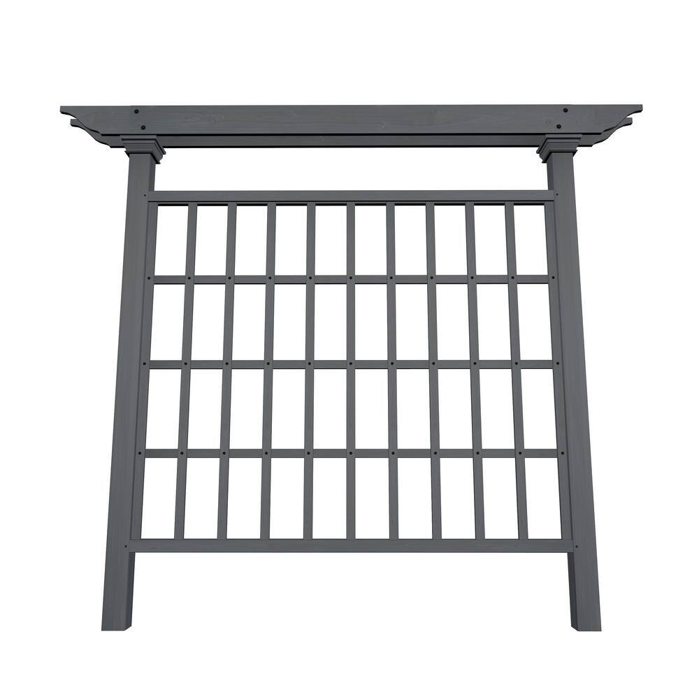 VITA 80L x 90H Wildwood Cedar Privacy Trellis Charcoal VA68901 VA68901