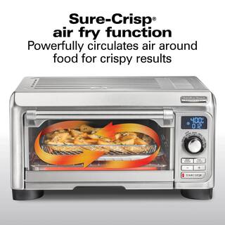 HAMILTON BEACH PROFESSIONAL Sure-Crisp 1500 W 4-Slice Stainless Steel Toaster Oven with Air Fry 31241