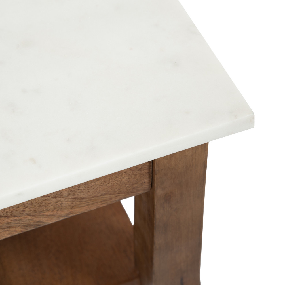 Lillian Wood End Table   Transitional   Side Tables And End Tables   by Uniek Inc.  Houzz