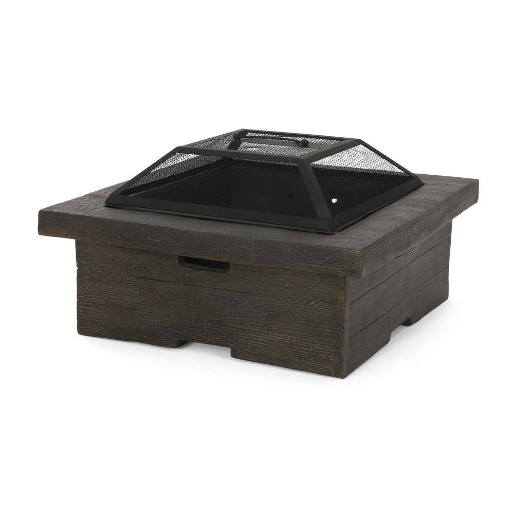 Noble House Berwick 29 in. Gray Wood Burning Fire Pit 107119