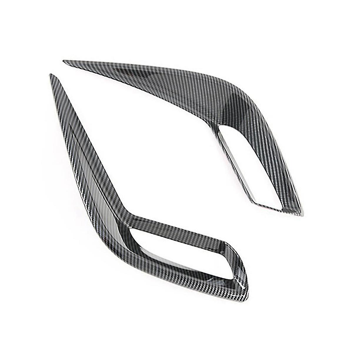 For 2020 2021 Car Carbon Fiber Rear Fog Light Lamp Bezel Cover Trim Exterior Garnish