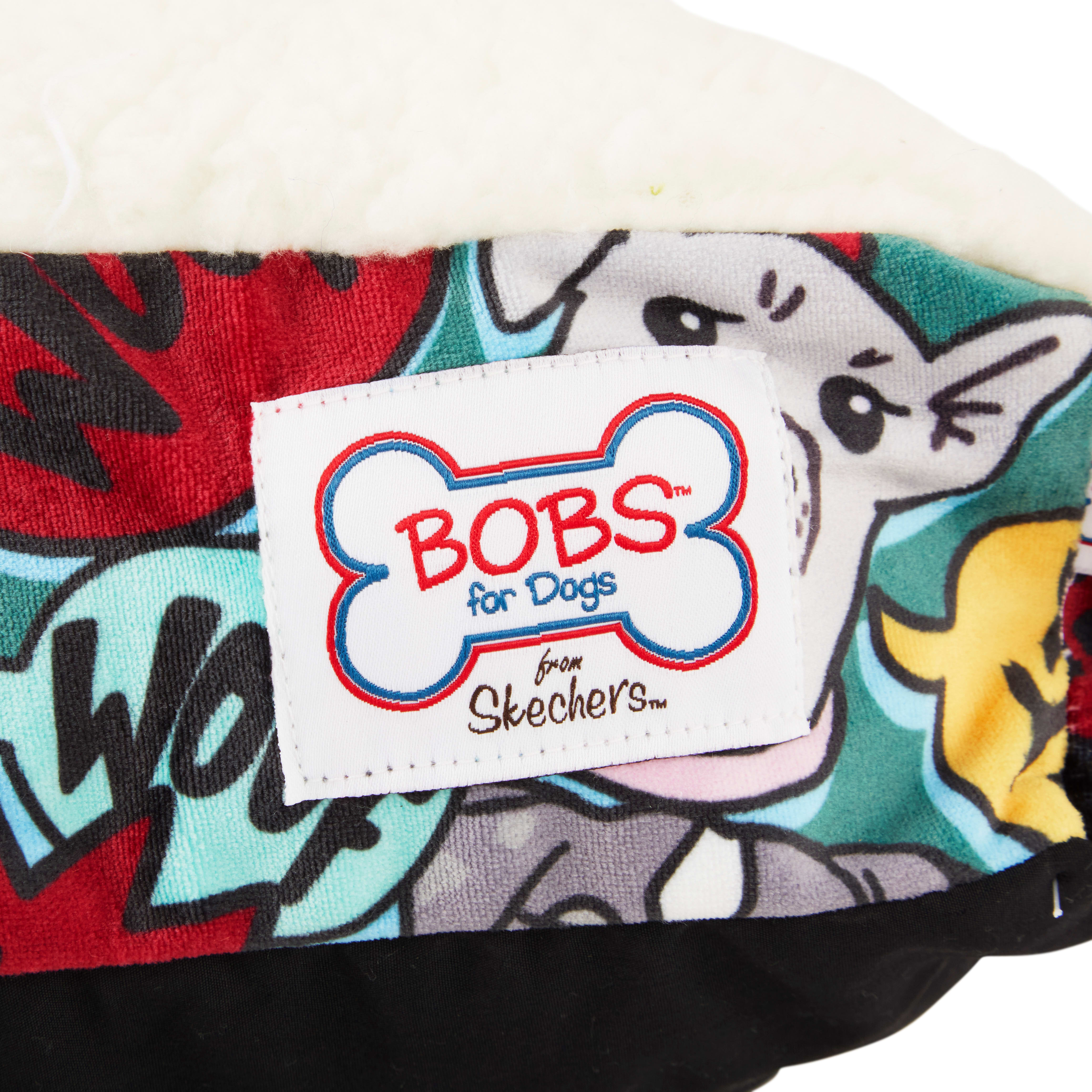 BOBS from Skechers Multicolor Comic-Printed Lounger Dog Bed， 32