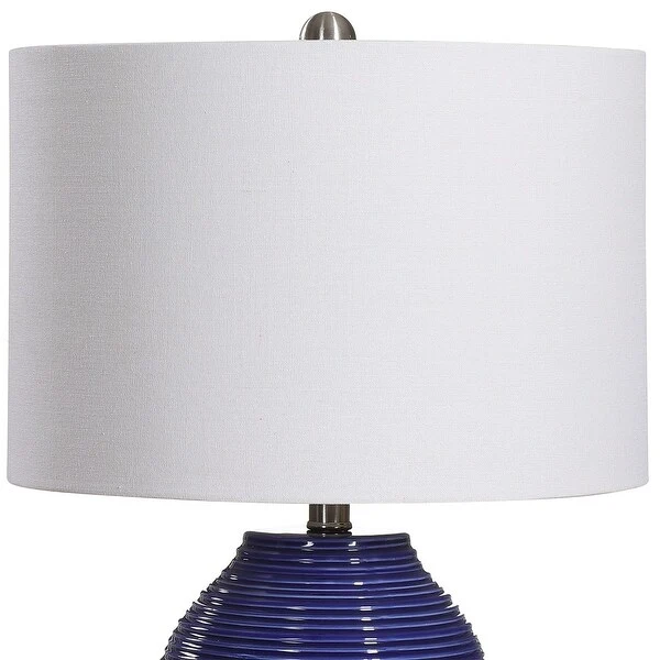 Indigo Blue Ceramic 1-light Table Lamp