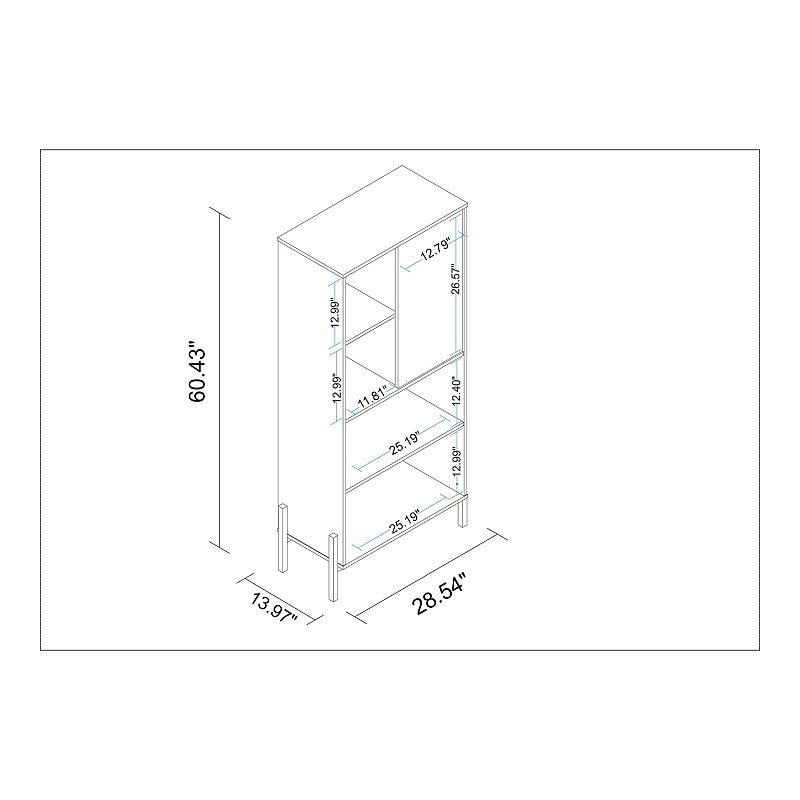 MANHATTAN COMFORT Bowery Bookcase