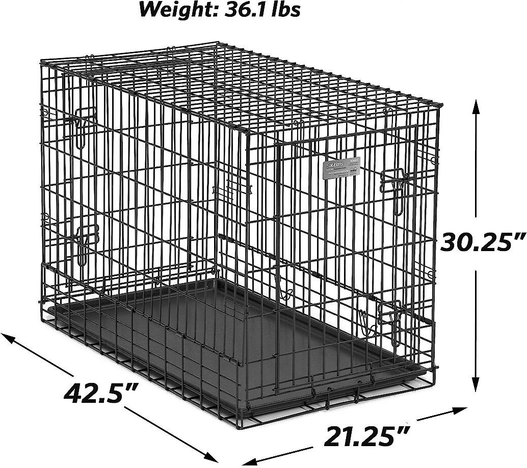 MidWest Solutions Series Side by Side Double Door Collapsible SUV Dog Crate