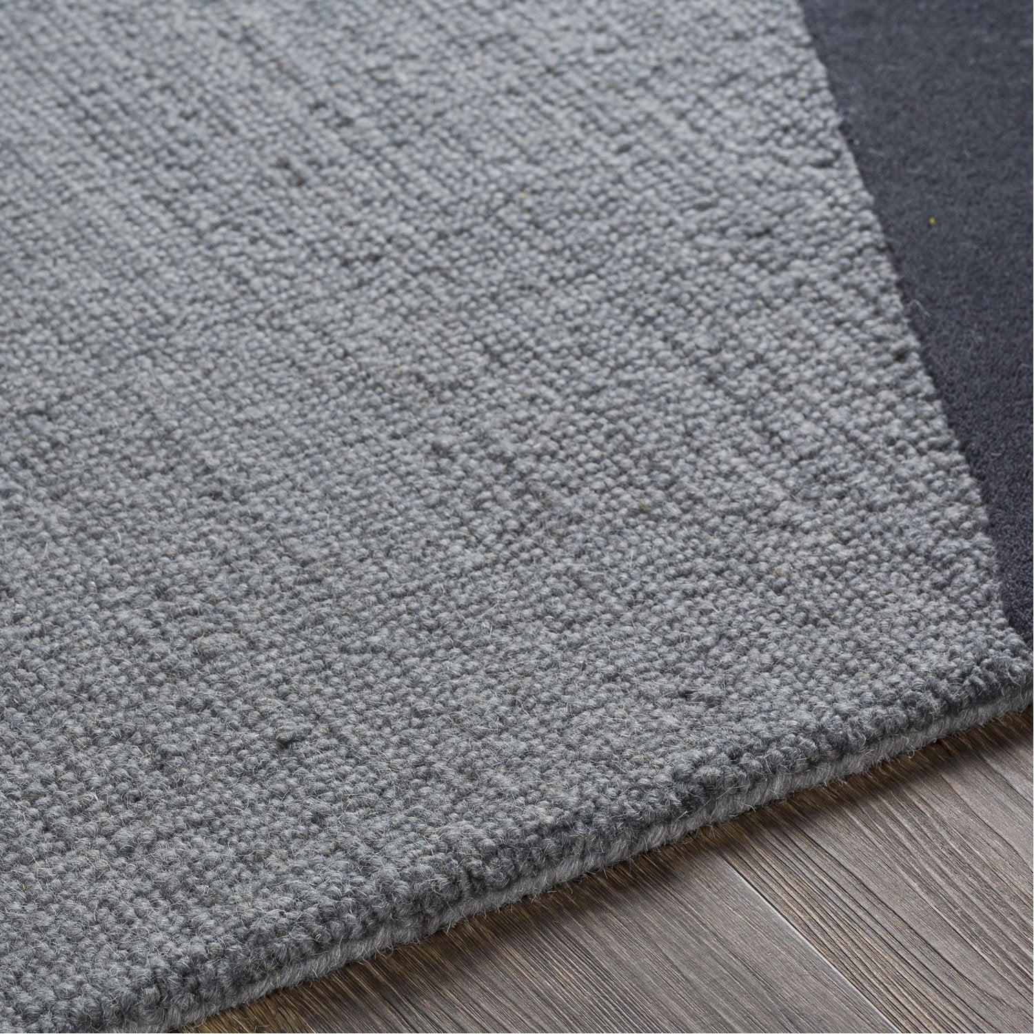 Kennedy Hand Tufted Rug in Navy, Taupe, Khaki, Charcoal, Denim