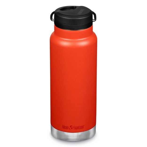 Klean Kanteen 32oz Tkwide Insulated Stainless Steel With Twist Straw Cap Tiger Lilly