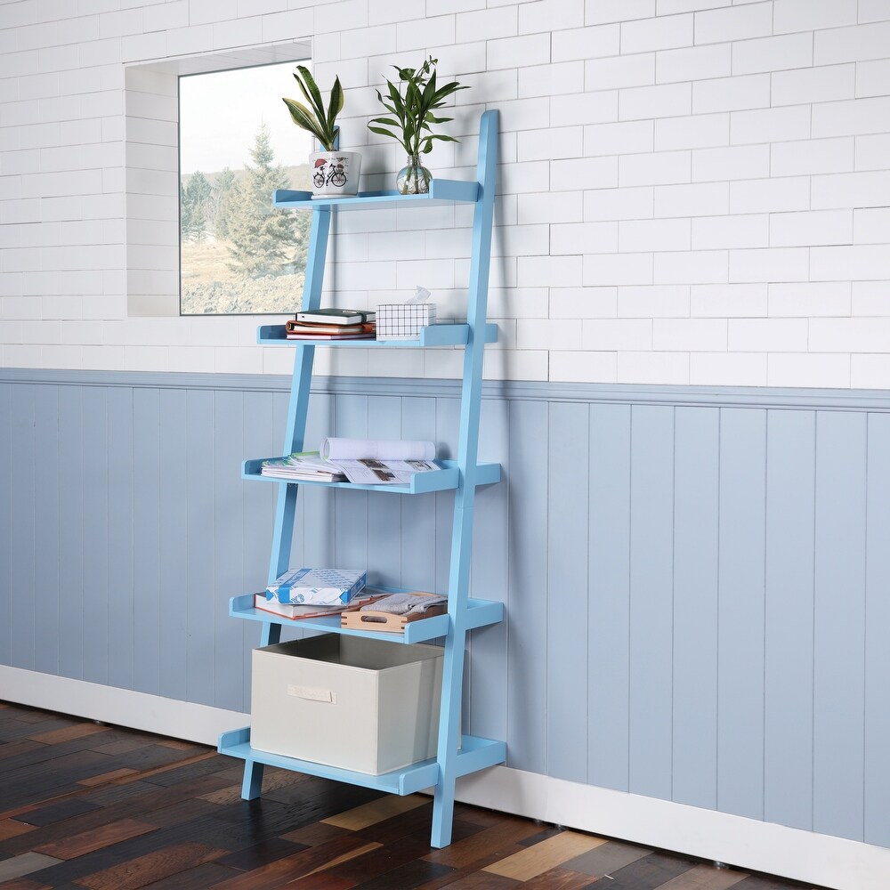 5   Tier Ladder Shelf Bookshelves