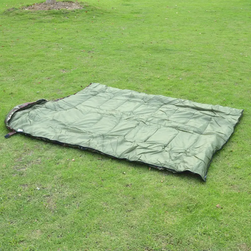 Outdoor Thick Warm Camouflage 4 Season Adult Camping Zipper Sleeping Bag For Traveling Camping Hiking