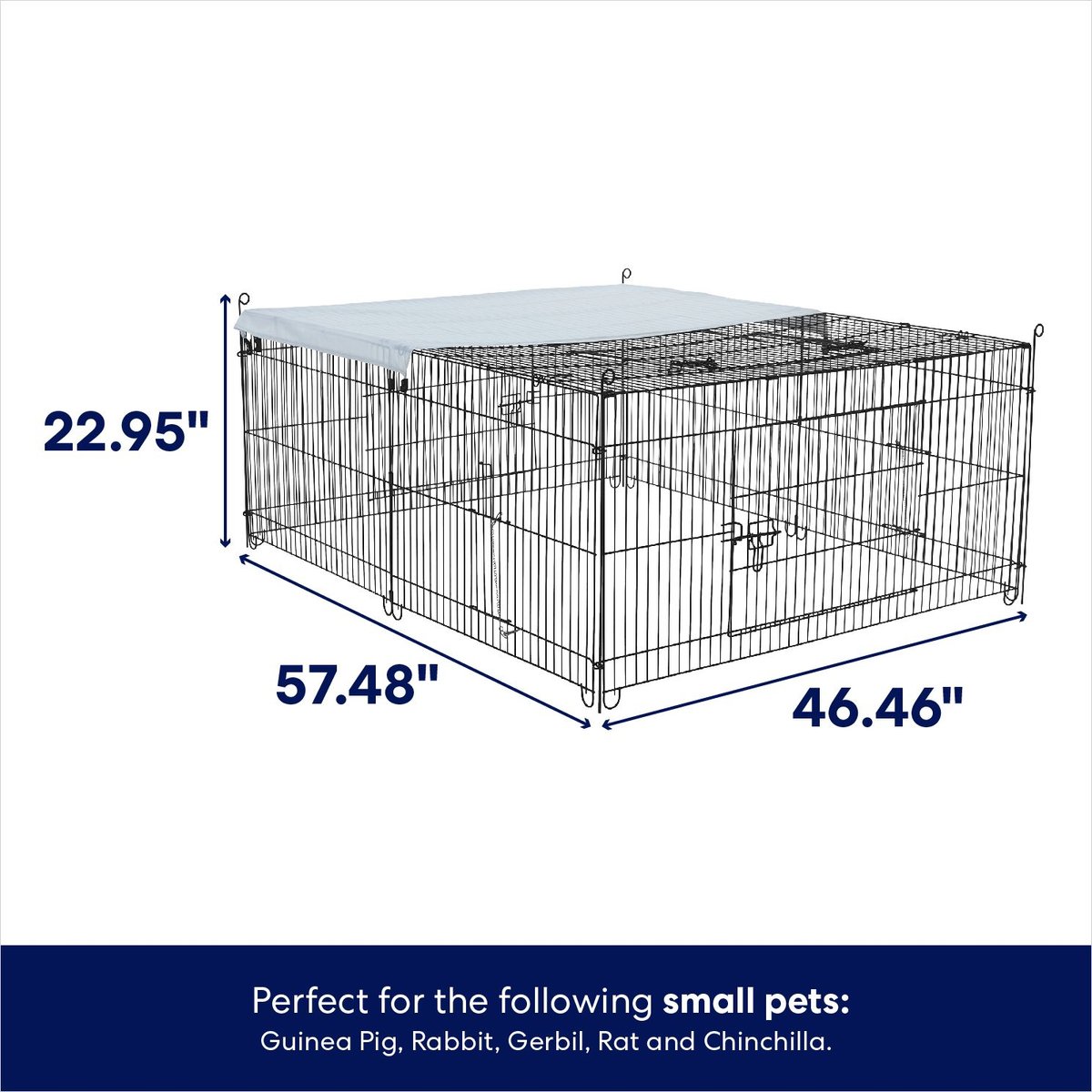 Frisco Portable Outdoor Small Pet Cage (with cover)