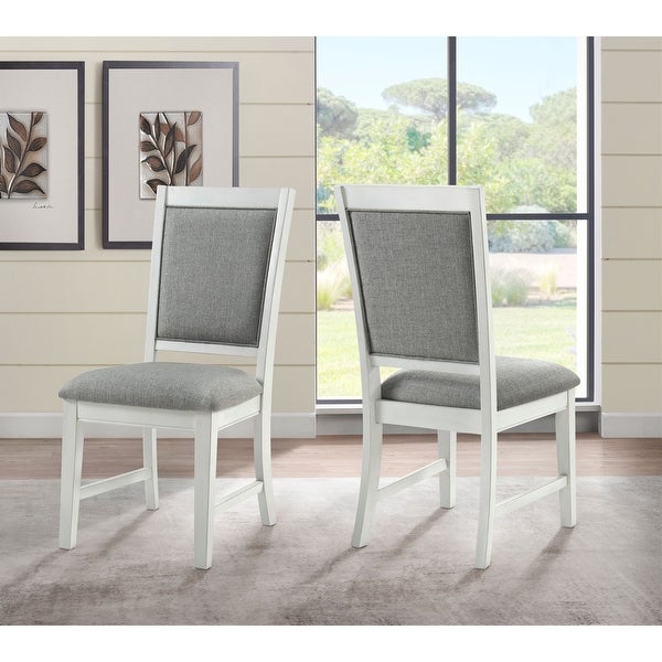 Whitehaven Solid Wood Linen Dining Room Chairs (Set of 2)