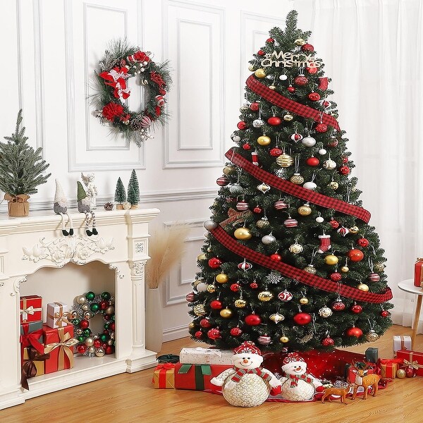 7.5 FT Artificial Foldable Retractable Holiday Christmas Tree