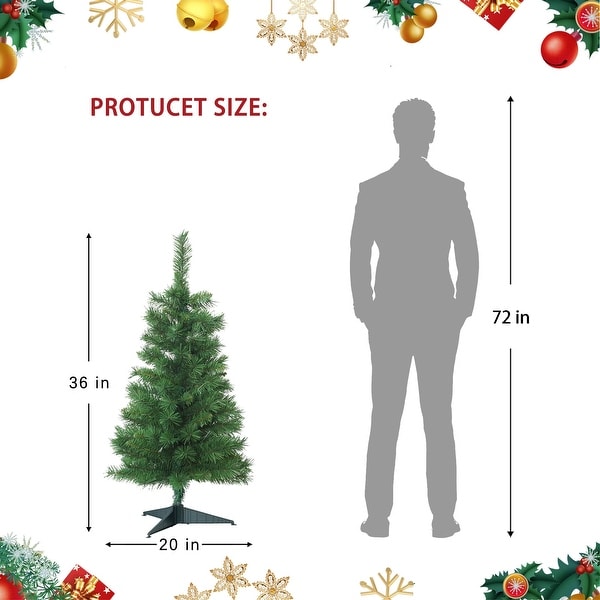 3' Artificial PVC Christmas Tree