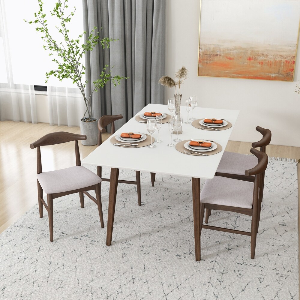 Sten Modern Solid Wood Dining Table and Chair Set Dining Room Furniture Set