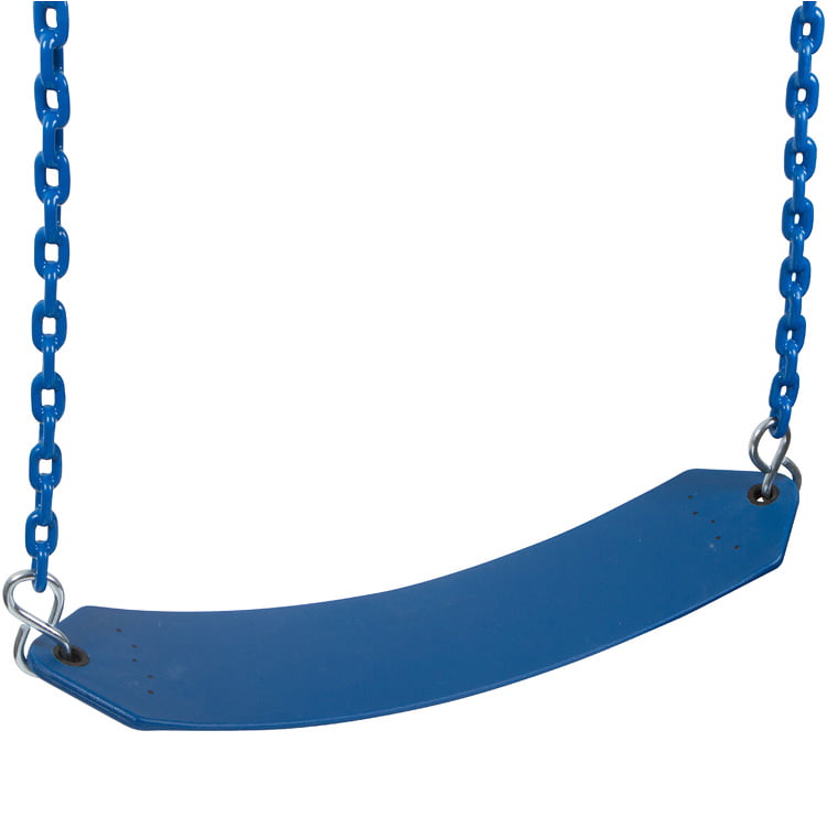 Swing Set Stuff Inc. Residential Belt Seat with 8.5 Ft. Coated Chain (Blue)