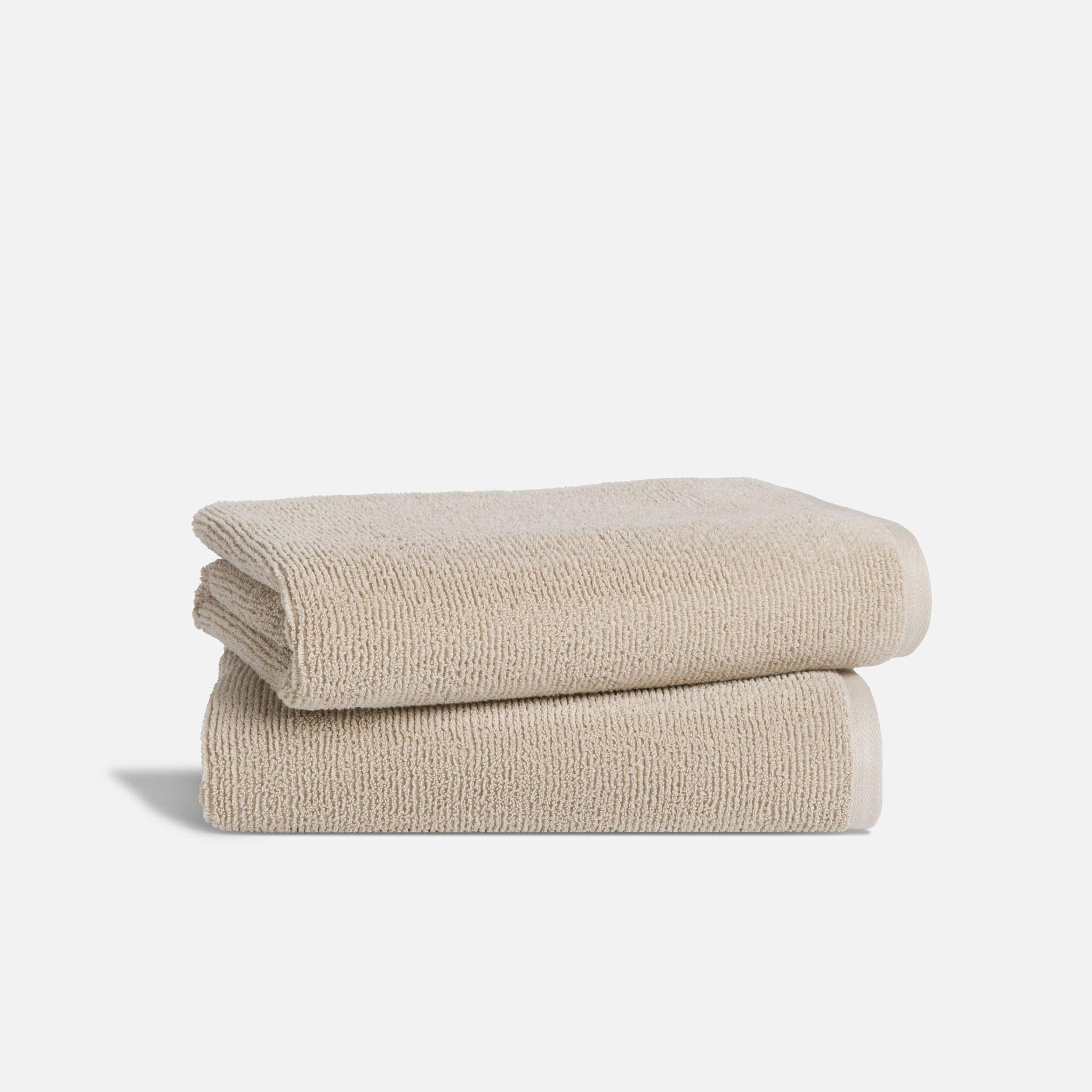 Organic Ribbed Bath Towels