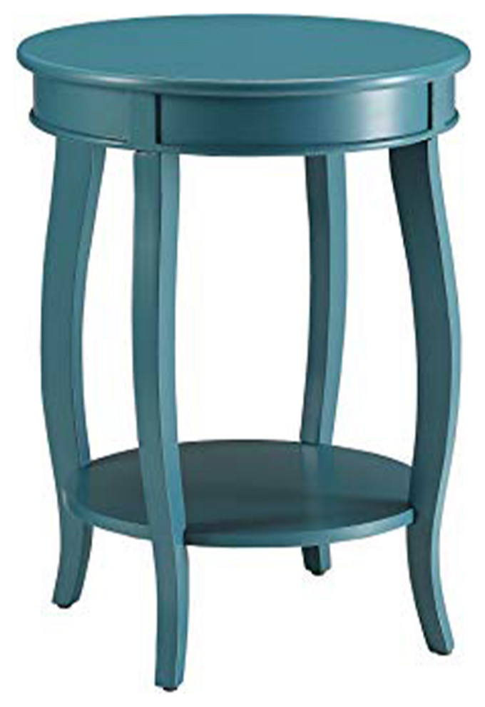 Affiable Side Table  Teal Blue   Transitional   Side Tables And End Tables   by BuyDBest  Houzz