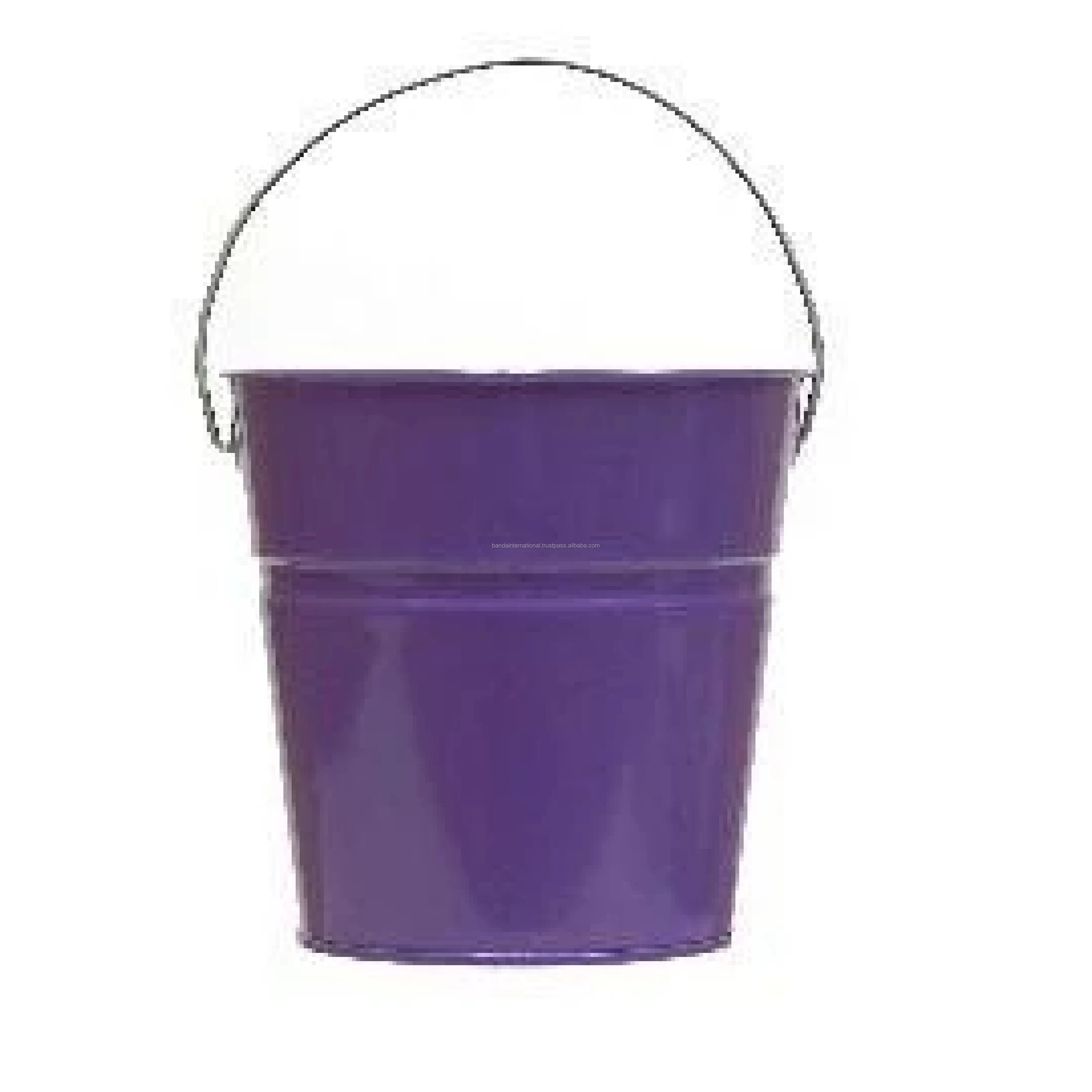 Garden Galvanized Plant Pots Wholesale Cheap Prices Tree Planters With Yellow Color Flower Pot Supplier India